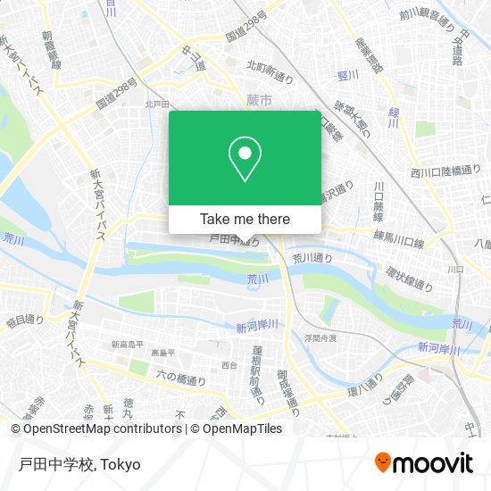 戸田中学校 map