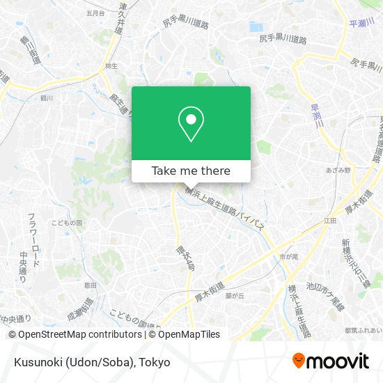 Kusunoki (Udon/Soba) map