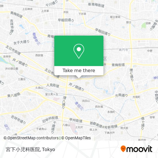 宮下小児科医院 map