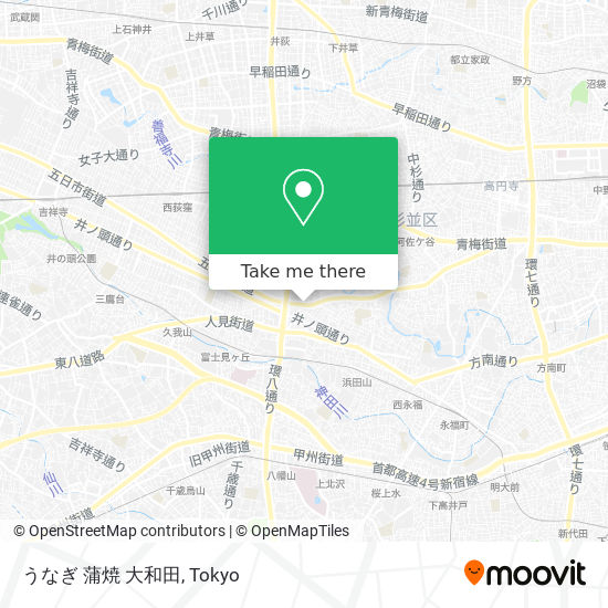 うなぎ 蒲焼 大和田 map