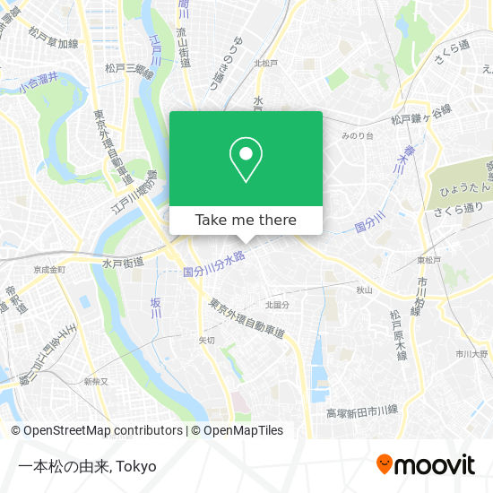 一本松の由来 map