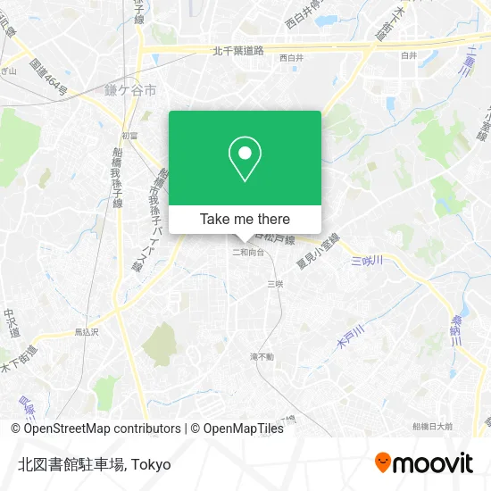 北図書館駐車場 map