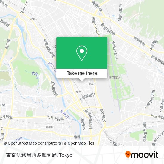 東京法務局西多摩支局 map