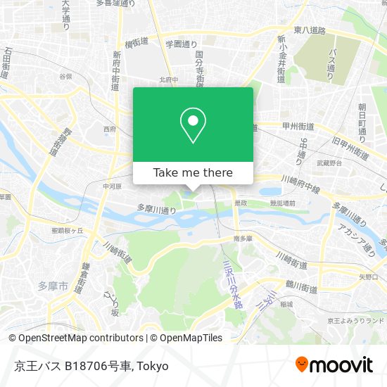 京王バス B18706号車 map
