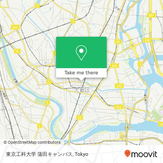 東京工科大学 蒲田キャンパス map