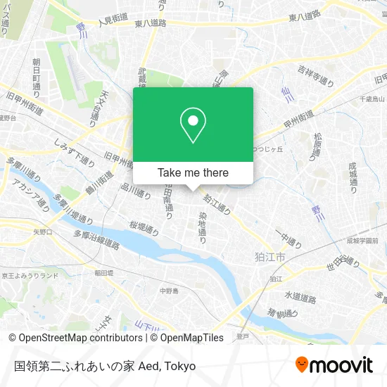 国領第二ふれあいの家 Aed map