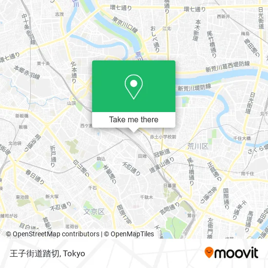 王子街道踏切 map