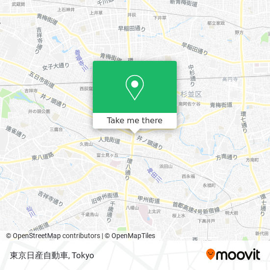 東京日産自動車 map