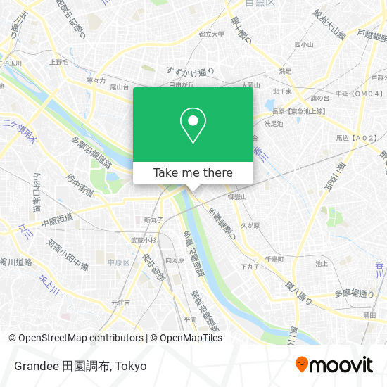 Grandee 田園調布 map