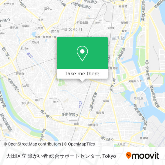 大田区立 障がい者 総合サポートセンター map