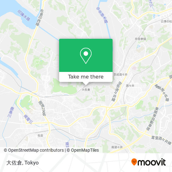 大佐倉 map