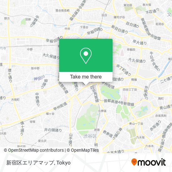 新宿区エリアマップ map