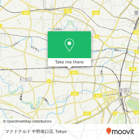 マクドナルド 中野南口店 map