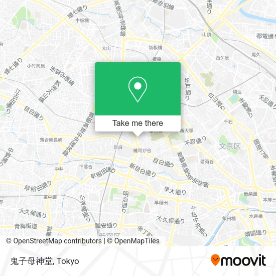 鬼子母神堂 map