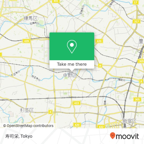 寿司栄 map