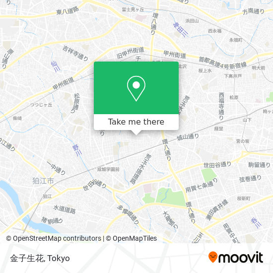 金子生花 map