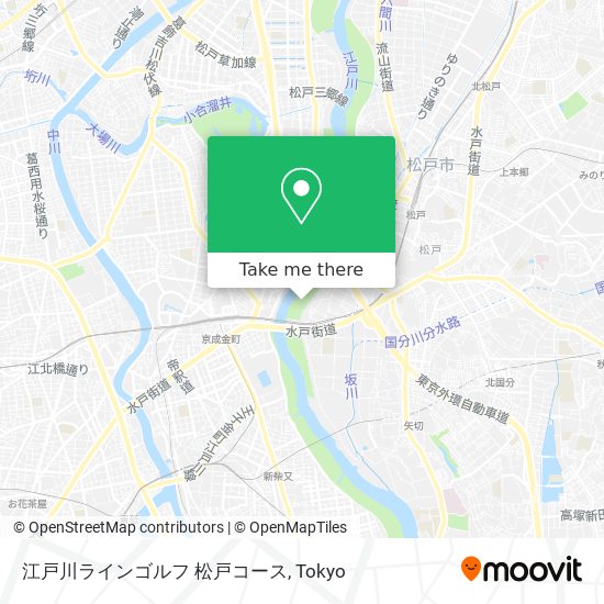 江戸川ラインゴルフ 松戸コース map