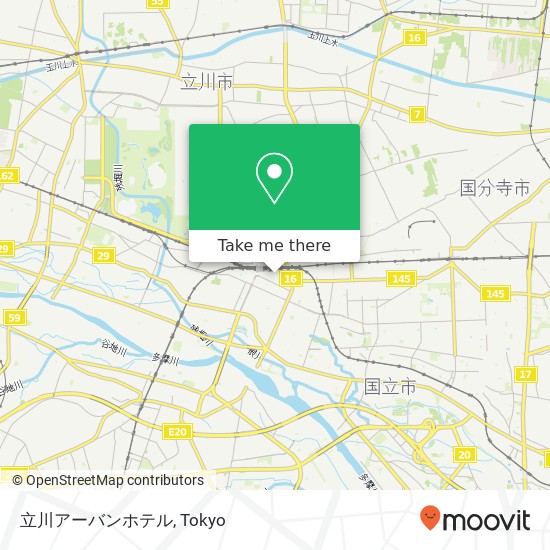 立川アーバンホテル map