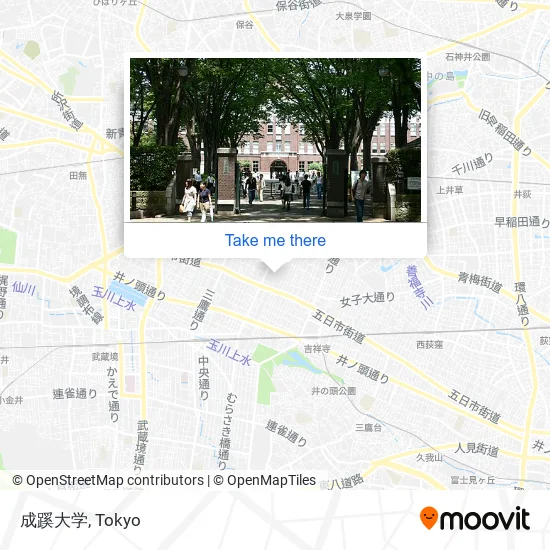 成蹊大学 map