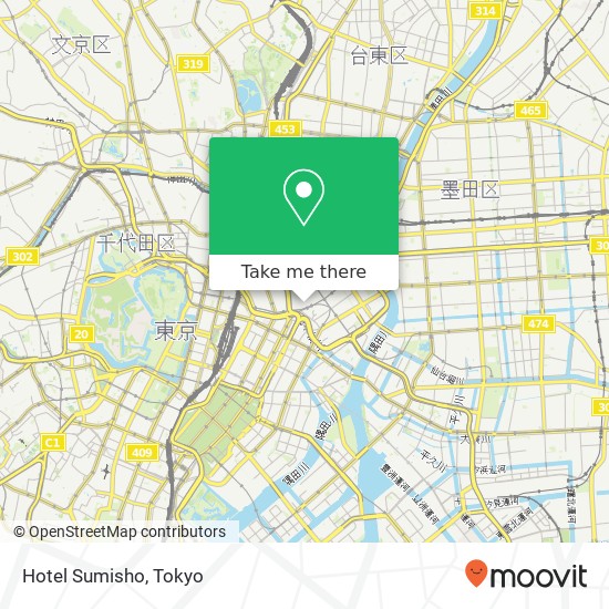 Hotel Sumisho map