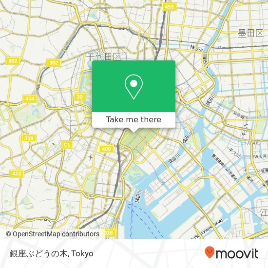 銀座ぶどうの木 map