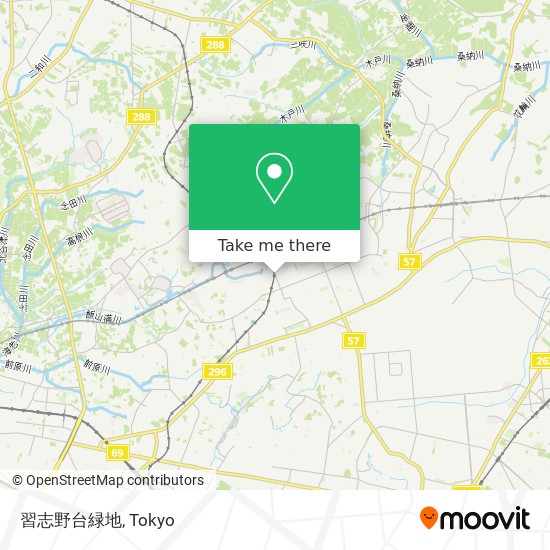 習志野台緑地 map