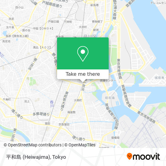 平和島 (Heiwajima) map