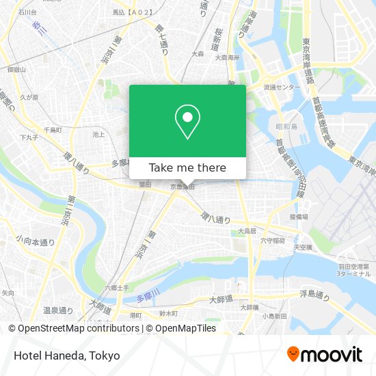 Hotel Haneda map