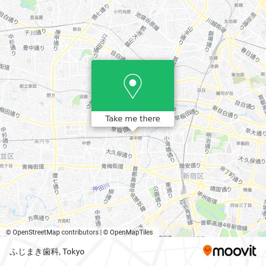 ふじまき歯科 map
