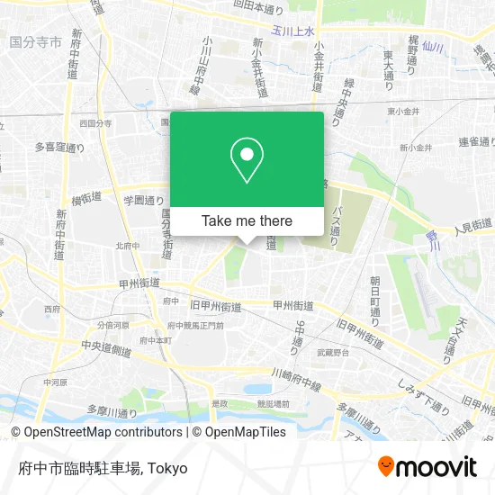 府中市臨時駐車場 map