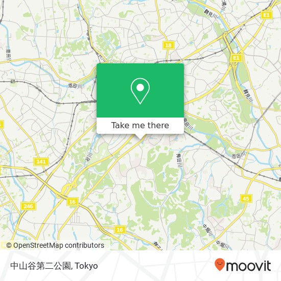 中山谷第二公園 map