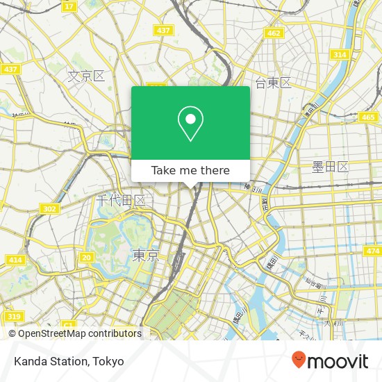 Kanda Station map