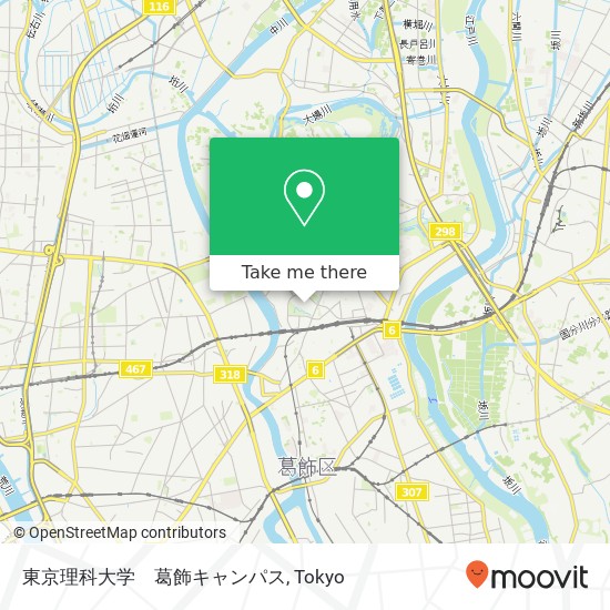 東京理科大学　葛飾キャンパス map