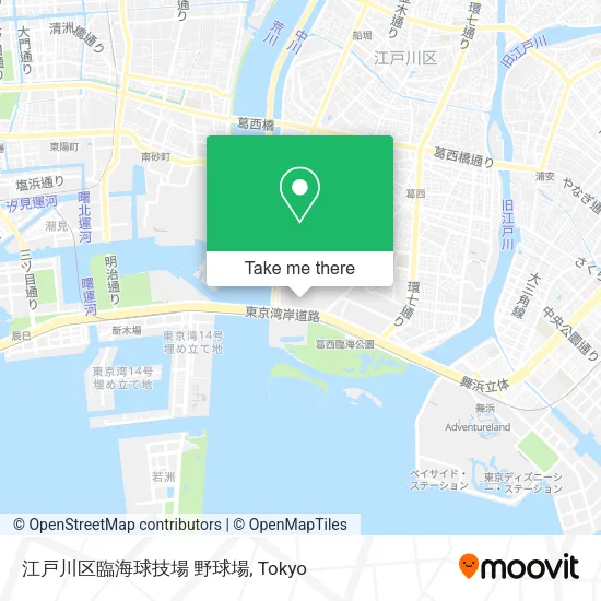 江戸川区臨海球技場 野球場 map