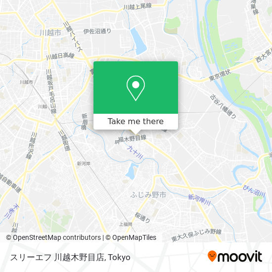 スリーエフ 川越木野目店 map