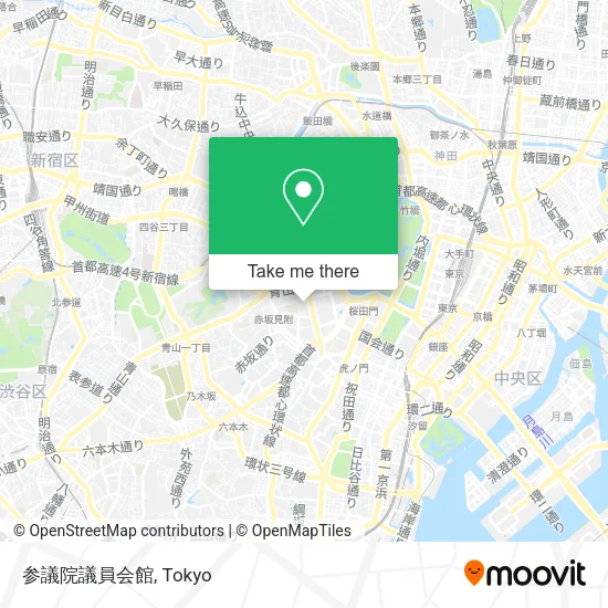 参議院議員会館 map