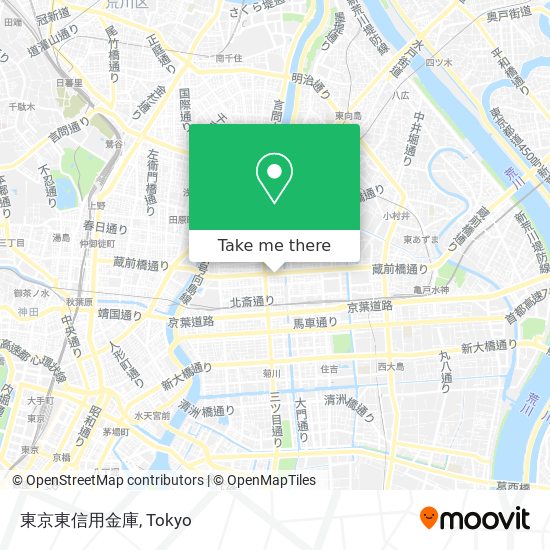 東京東信用金庫 map