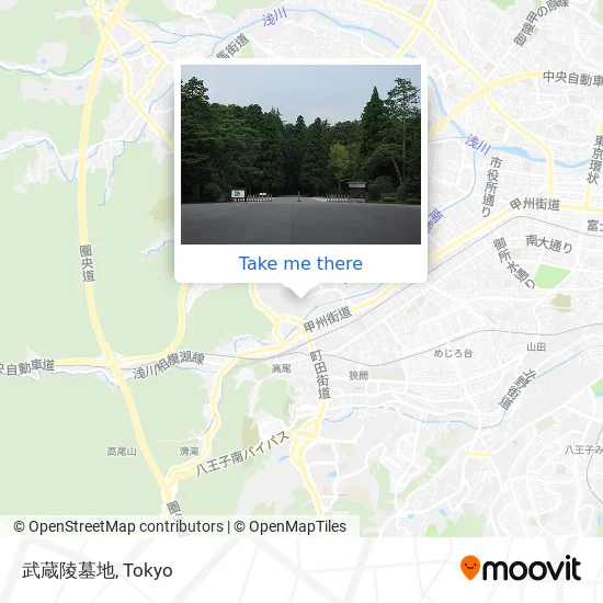 Musashi Imperial Mausoleum map