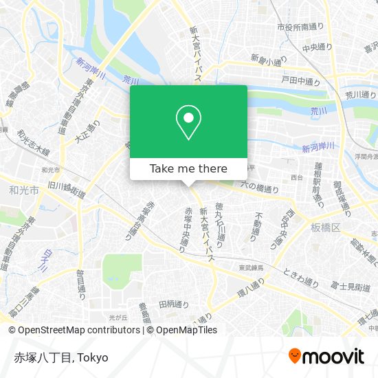 赤塚八丁目 map