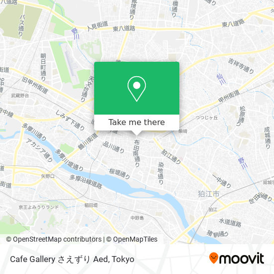 Cafe Gallery さえずり Aed map