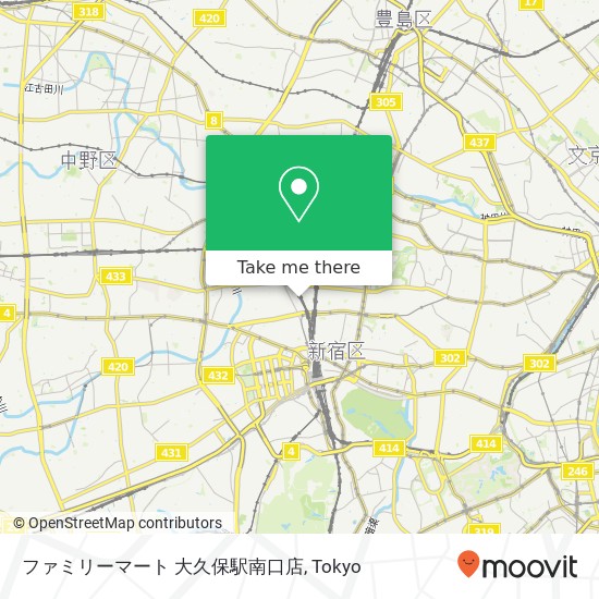 ファミリーマート 大久保駅南口店 map