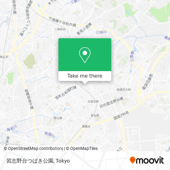 習志野台つばき公園 map