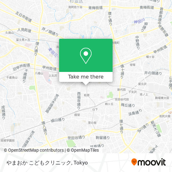 やまおか こどもクリニック map