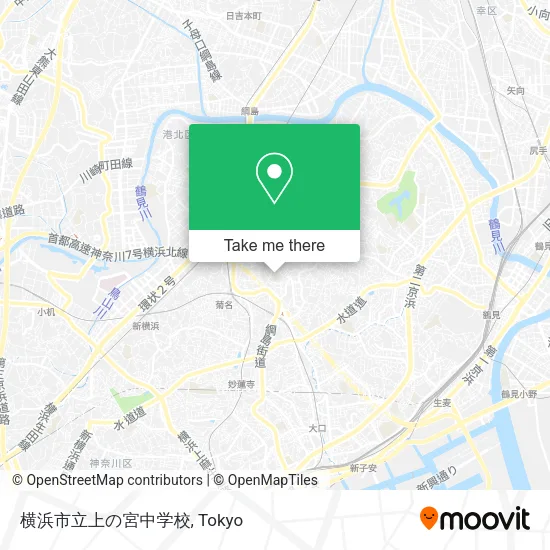 横浜市立上の宮中学校 map
