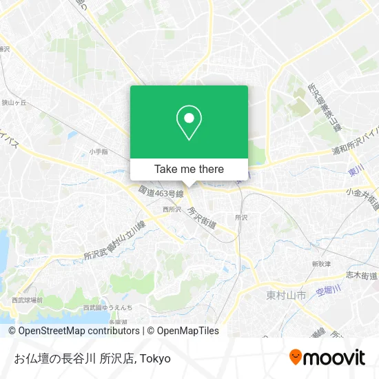お仏壇の長谷川 所沢店 map
