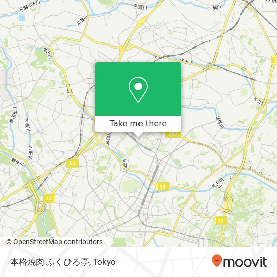 本格焼肉 ふくひろ亭 map