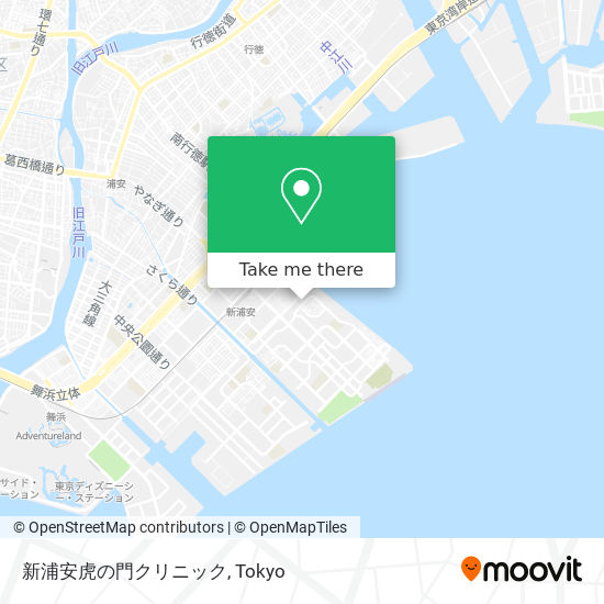 新浦安虎の門クリニック map