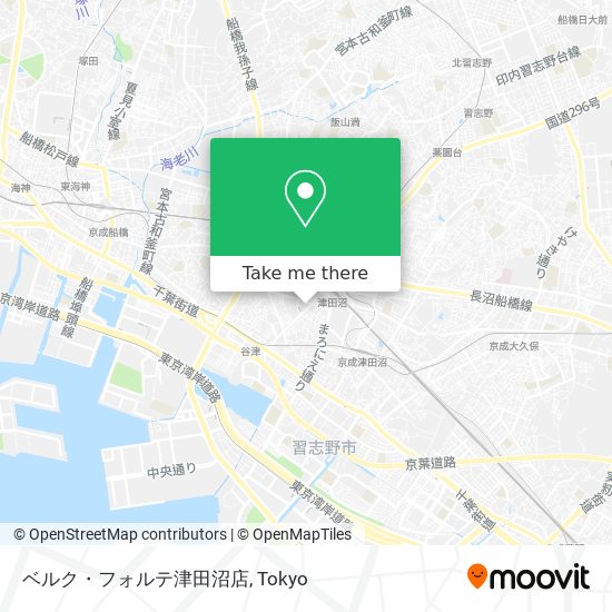 ベルク・フォルテ津田沼店 map
