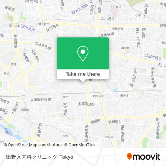 田野入内科クリニック map