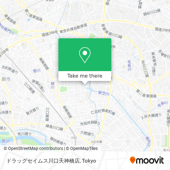 ドラッグセイムス川口天神橋店 map